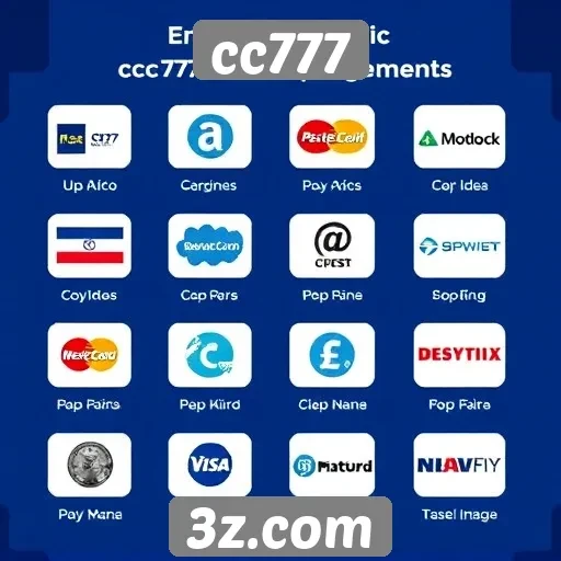 Métodos de pagamento aceitos no cc777